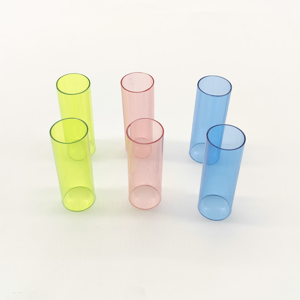 Custom Colored Plastic PC Translucent Tube round Packaging and Accessories with Screen Printing Plastic pipe for Craft Use