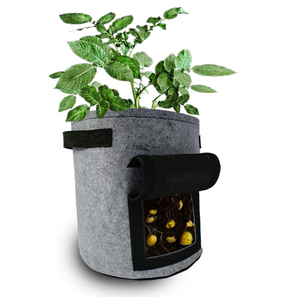 2020 new arrival special designed access flap potato grow container bag