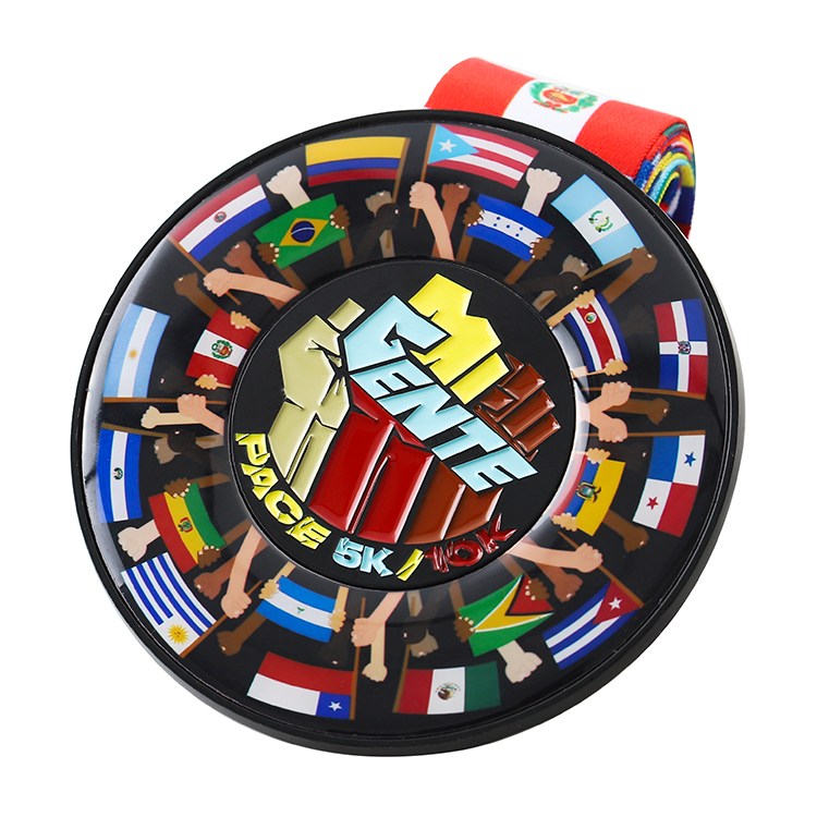 Hot selling custom printing and epoxy soft enamel sports medals