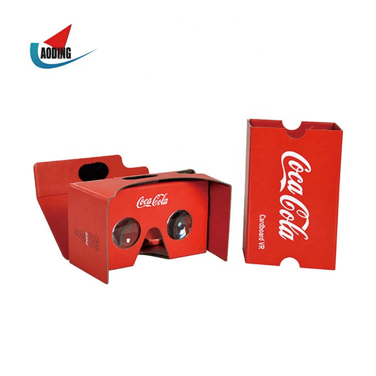 2021 New Trend vr box 3d glasses Branded Google Cardboard VR 3D Glasses Virtual Reality Headsets