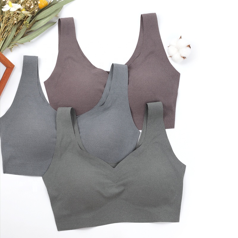 One Pieces Seamless Thin Breathable Push Up Female Sleep Bra women gathered Elasticity Soft Everyday bra