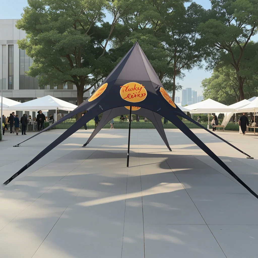 FEAMONT Custom Double Top Tops Spider Event Tent Camping Beach Star Spider Tent For Outdoor Display Event