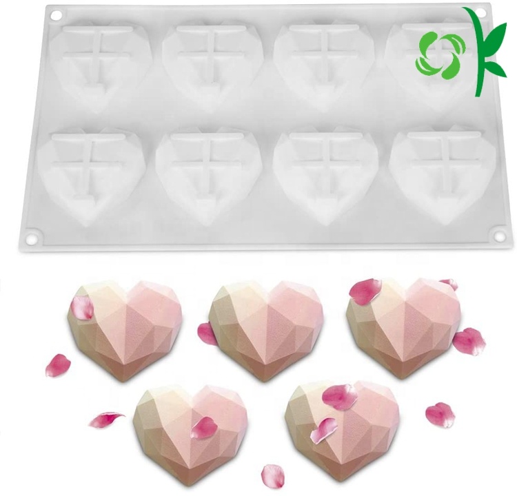 OKSILICONE восемь сердец форма любви силиконовая форма кекс силиконовая форма для десерта выпечки печенья торт конфеты