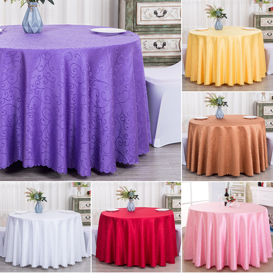 Polyester Jacquard Tablecloth Customized Table Cover For Hotel Wedding Banquet Party Banquet Table Decorations