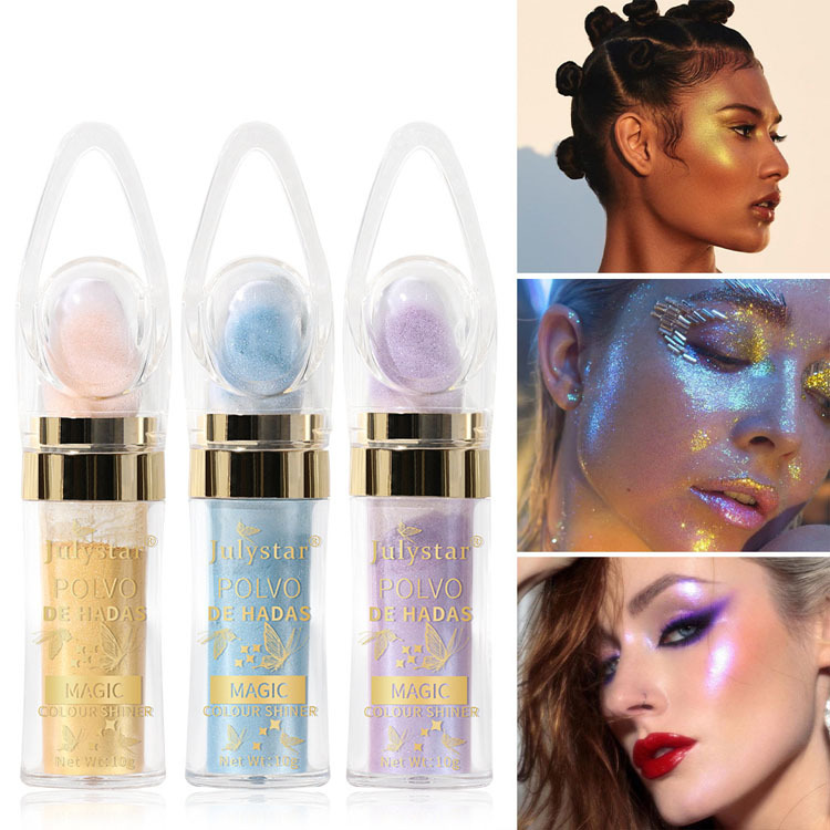 Wholesale Body Shimmer Makeup Cruelty Free Vegan Highlighter Body Spray Glitter Powder