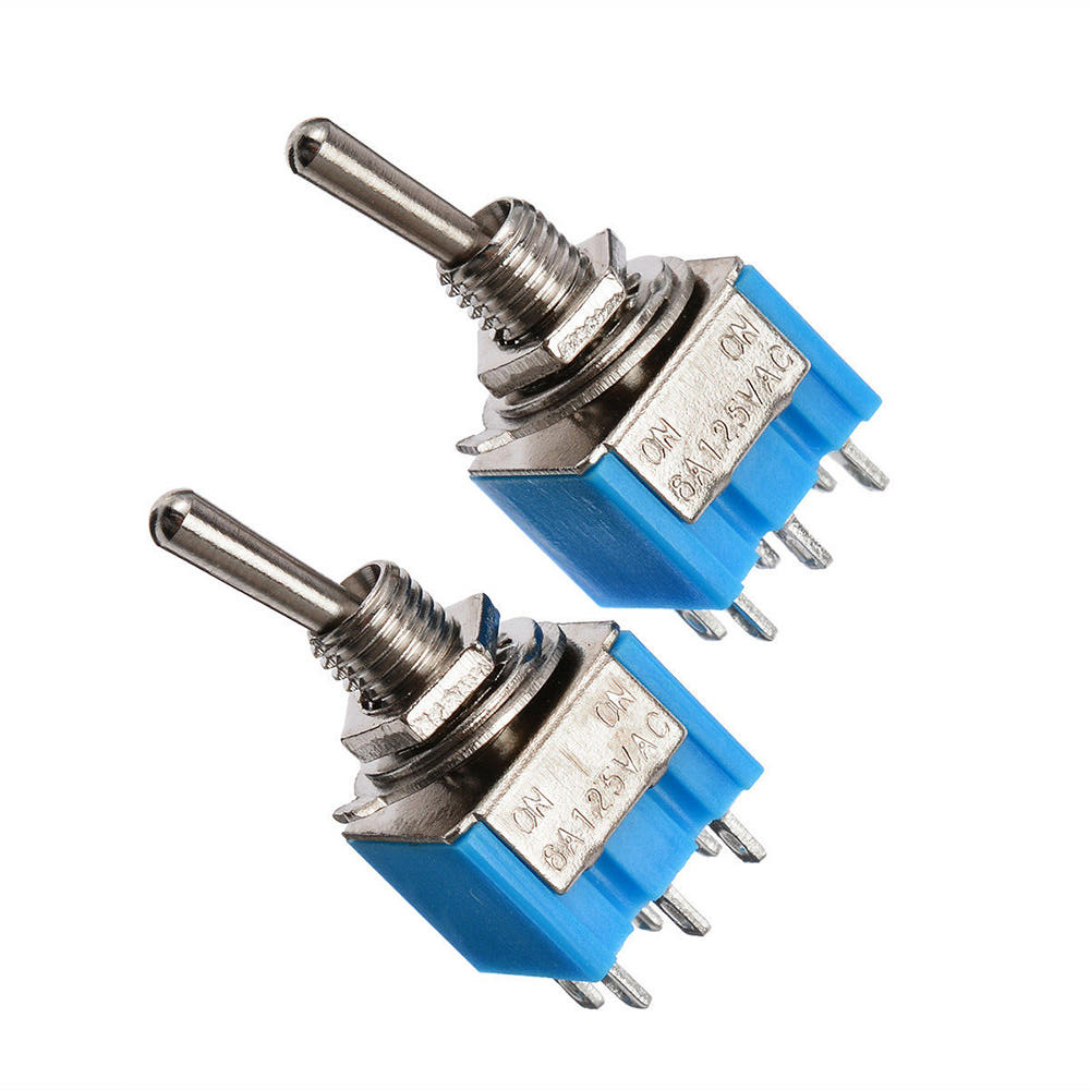 MTS-202 6 pin тумблер Водонепроницаемый 6A 125V DPDT ON на мини-тумблер