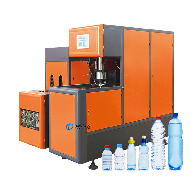 PET Preform Preheater Semi Manual Blowing Bottle Blower 0-2L 2 Cavities Water Bottle Blow Moulding Machinery