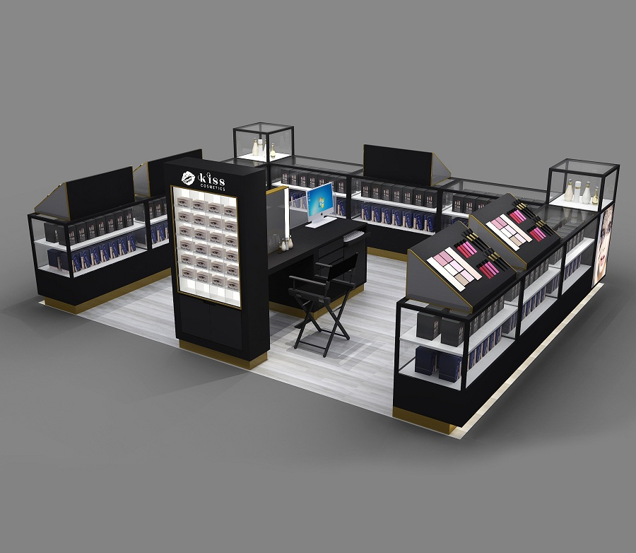 Wholesale Price Nail Bar Kiosk Design Pedicure And Portable Aluminum Kiosk Stand