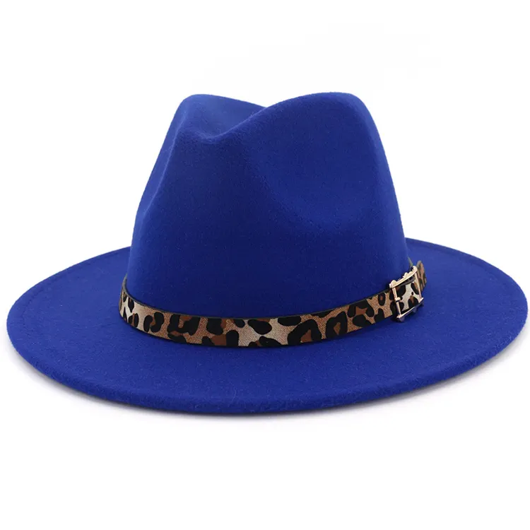 Women Men Unisex Vintage Blower Jazz Dance Hat Wide Brim Felt Fedora Hat Kids