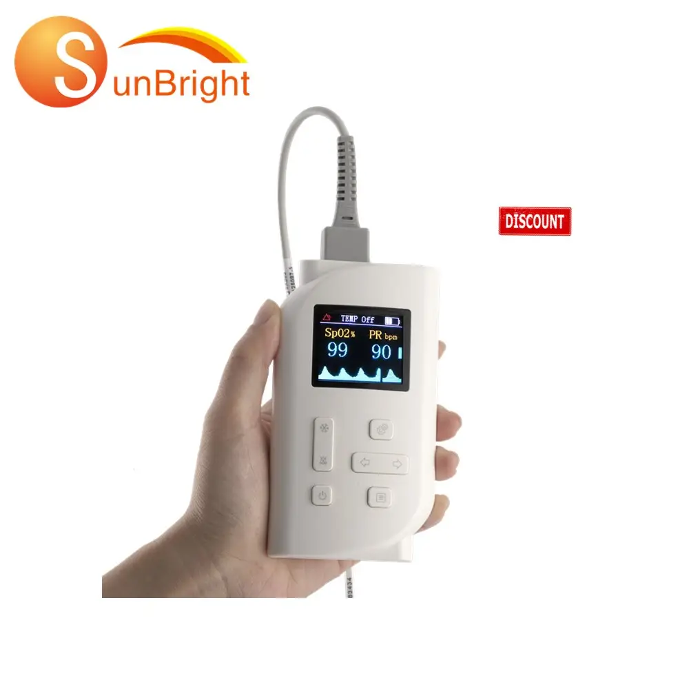 Digital medical pulse oximeter handheld portable rechargeable built-in battery pulse oximeter SUN-60H