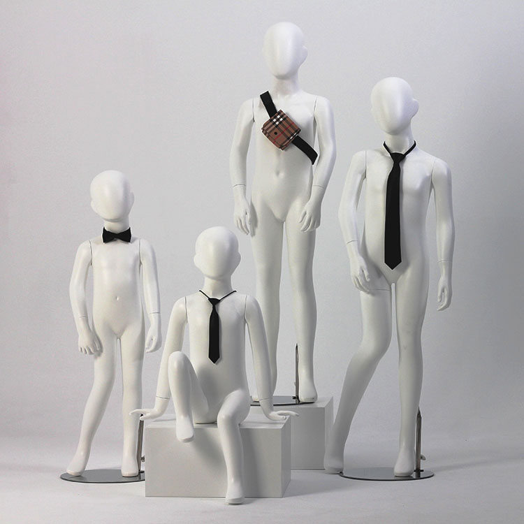 Wholesale Children's Egg Head Full Body Mini Child Mannequin Sitting Little Kids Mannequin