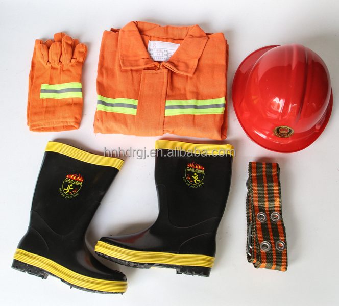 Professional Firefighter Working Suits Emergency Rescue Suit Fireman Clothing Fighting Uniform Fire Protection Customized