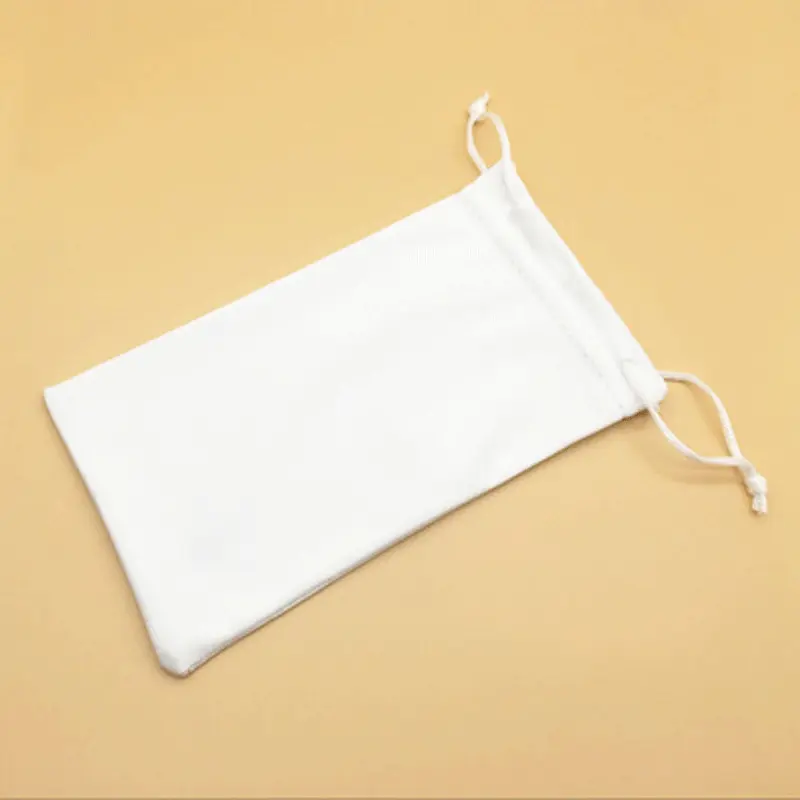 Wholesale Ready To Ship 9*18cm Colorful Soft Drawstring Pouch Bag Custom Microfiber Sunglasses Bags