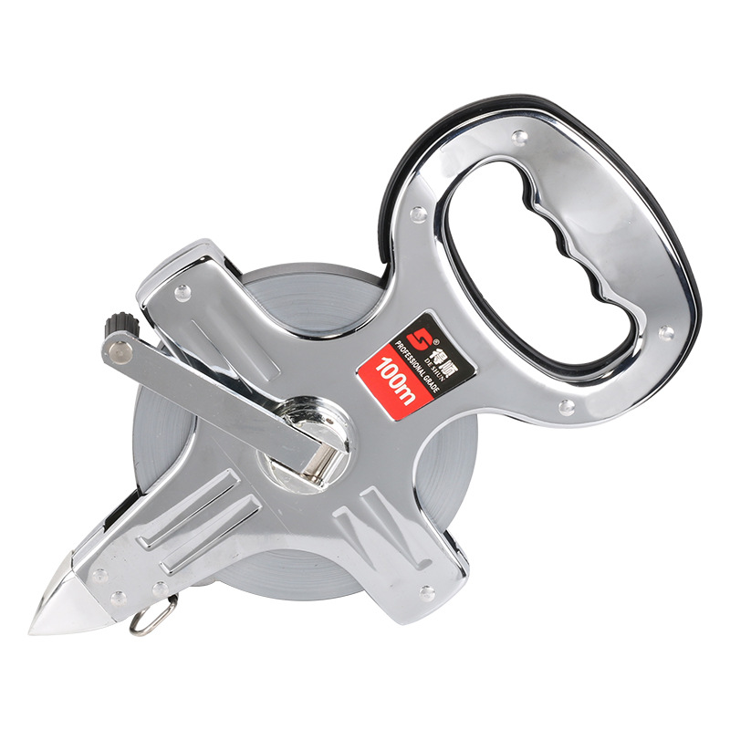 50M 100M Wholesale Professional Portable Long Stainless Steel Open Frame Tape Measure for Building Measuring