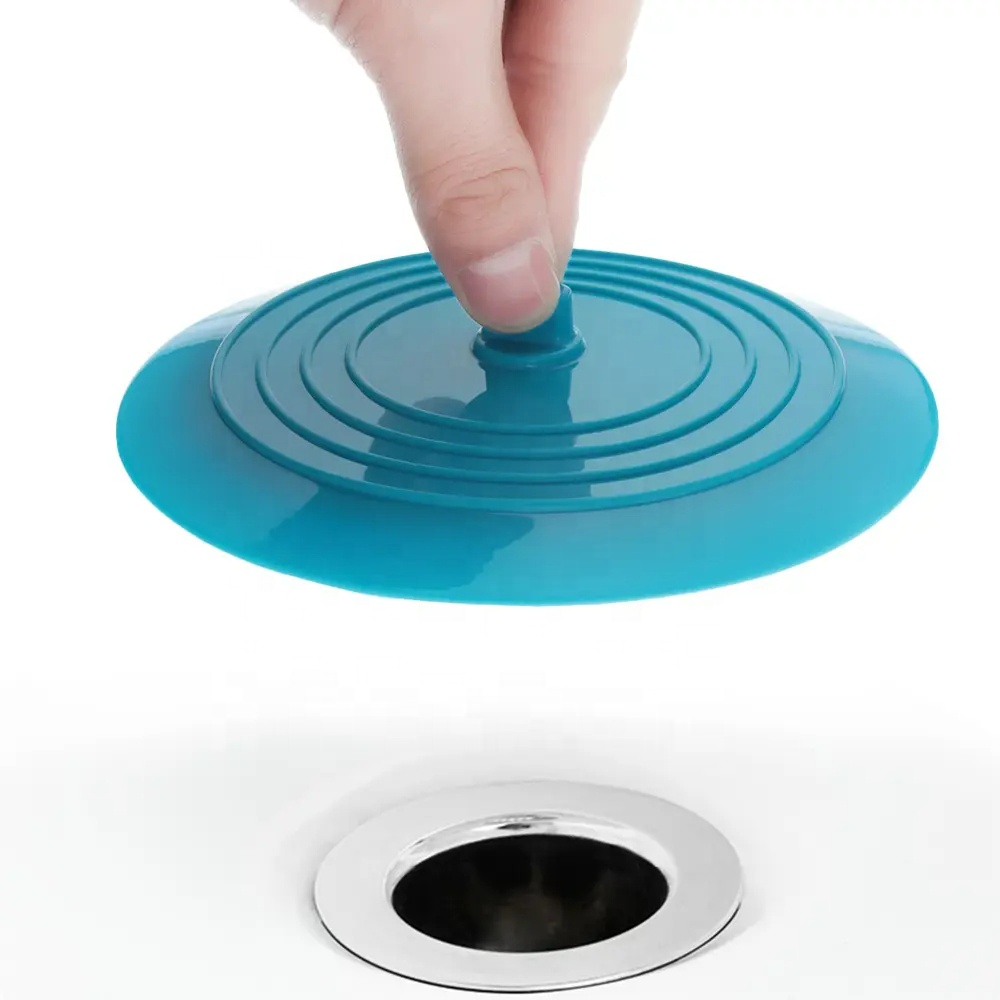 Custom Silicone Kitchen & Shower Drain Stopper Overflow Bath Tub Floor Plug Cover Rubber Water Stopper Bath & Toilet Supplies