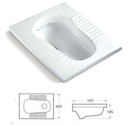 toilet ceramic squatting pan JD-601