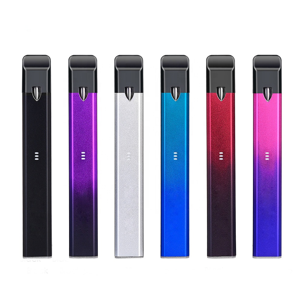 Refillable Aluminum alloy colorful series mesh coil 400mAh 5-30W 1.8ohm electronic atomizer Gradient Vape