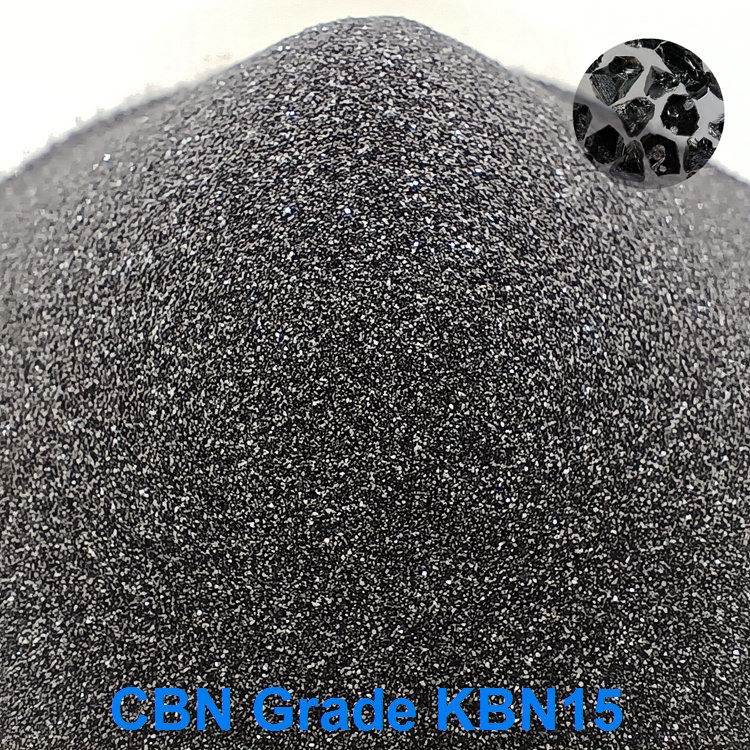 Алмазный порошок CBN, Кристальные абразивные материалы класса KBN15, смола и стекловидный bond CBN абразивный материал для инструментов