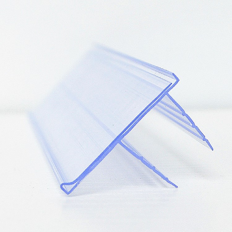 PVC Plastic Label Holder Extrusion Plastic Strip Price Tag Supermarket Shelf Edge Price Label Holder Of Supermarket Shelf