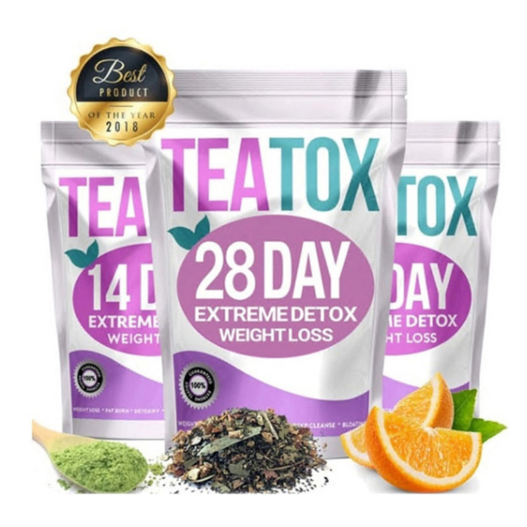 Flat Tummy Private Label Slimming Tea Organic Nature Herbal 7 Days Detox Tea