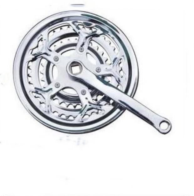 chinese Other bicycle accessories bike in bicicle parts chainwheel crank set 170mm 3 - Piece Plastic Coated