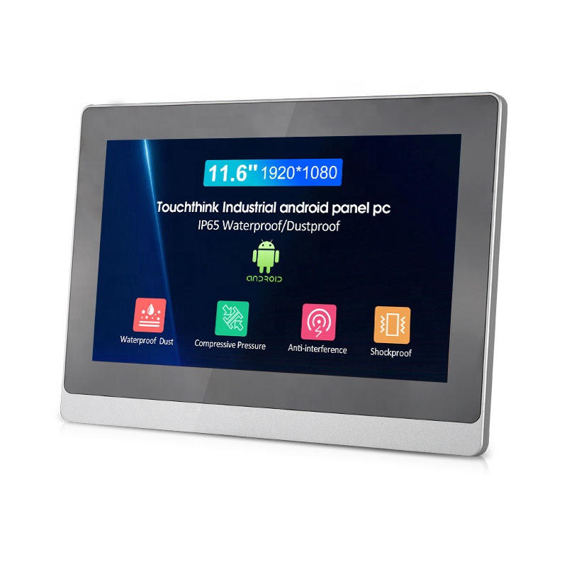 Touchthink 11,6 дюймовый Мини безвентиляторный сенсорный Android промышленный все в одном компьютерная панель ПК с разъемом RJ45 Ethernet