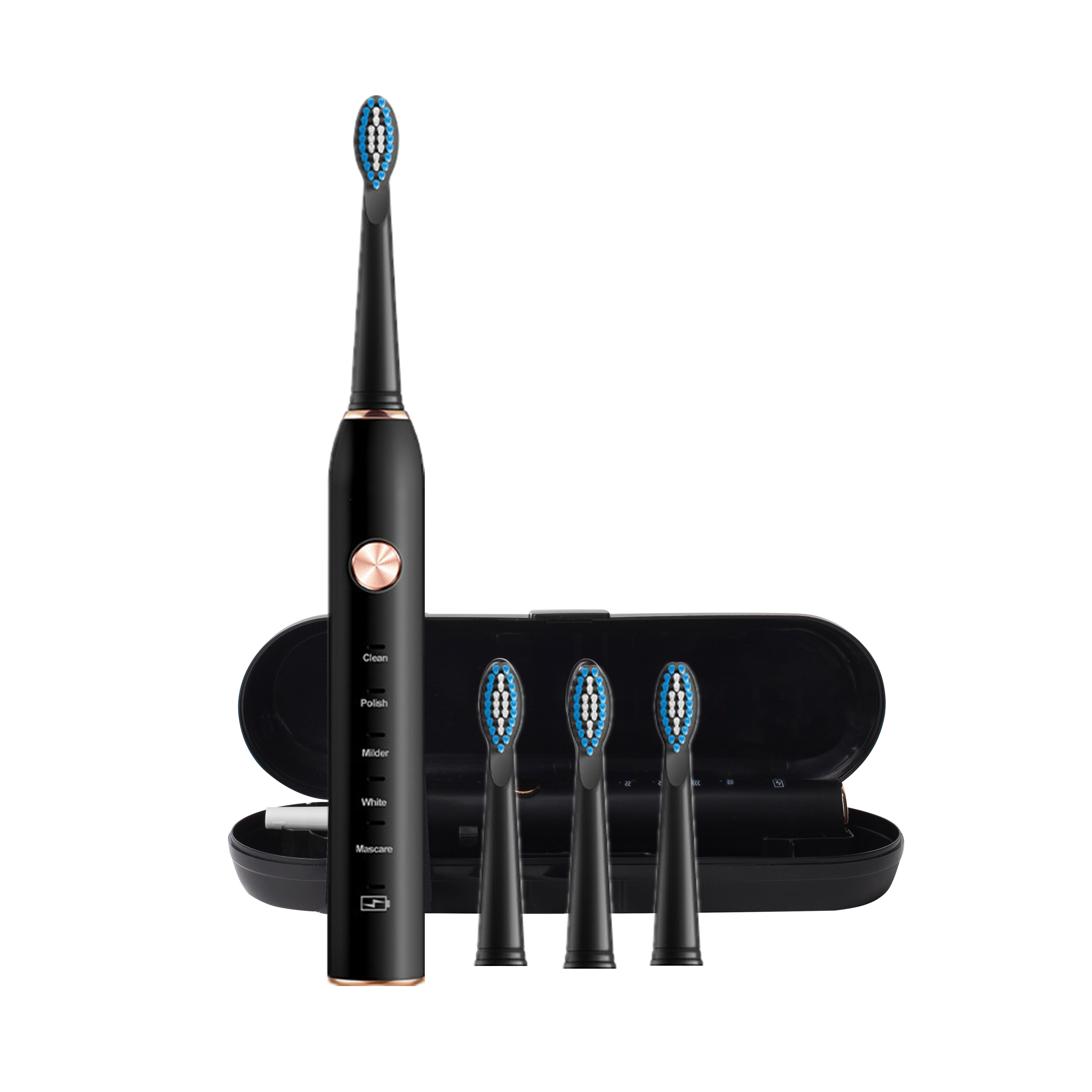 DP15 Personalized Fast Charging Travel Metal Handheld Ipx7 Waterproof Sonlc Electric Toothbrush