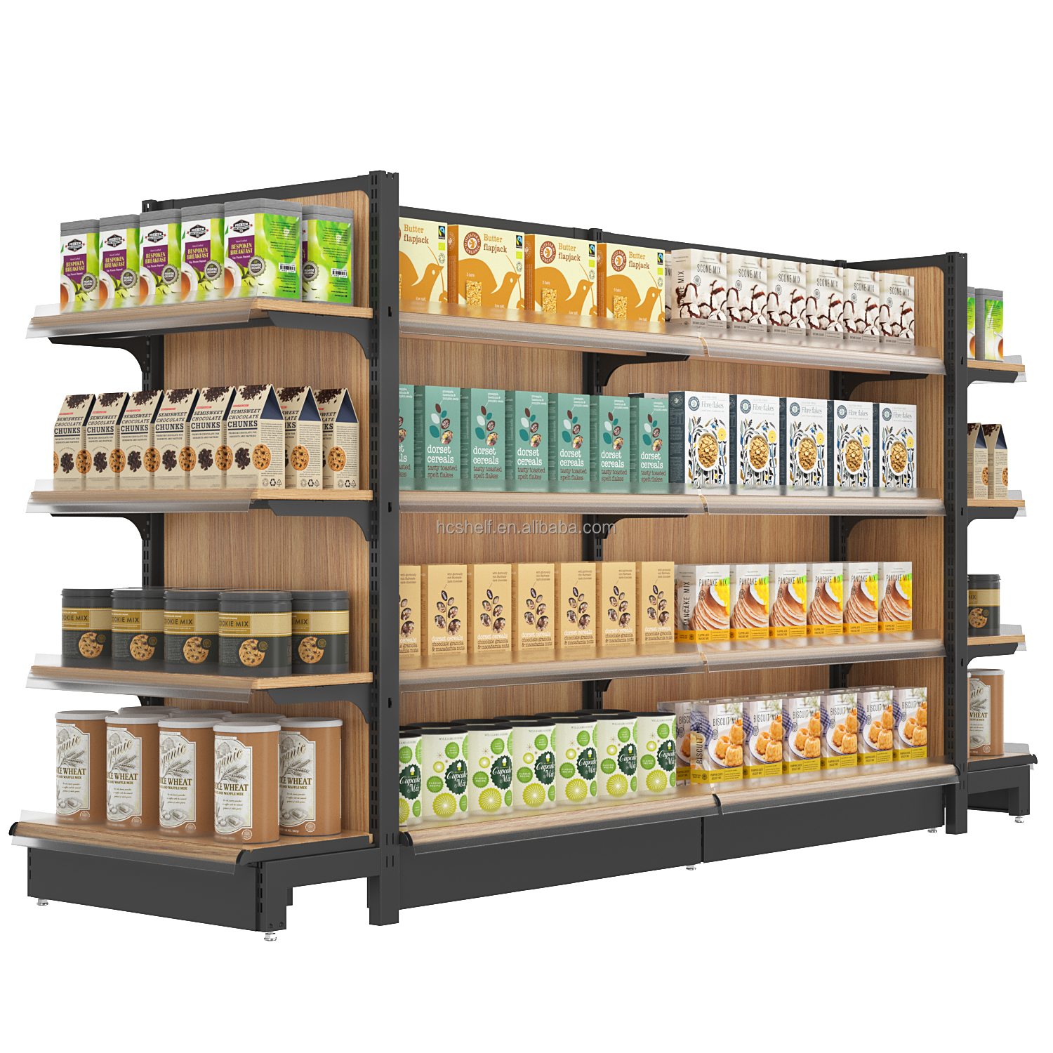 Оптовая продажа, розничная продажа, деревянная полка для продуктовых магазинов kirana