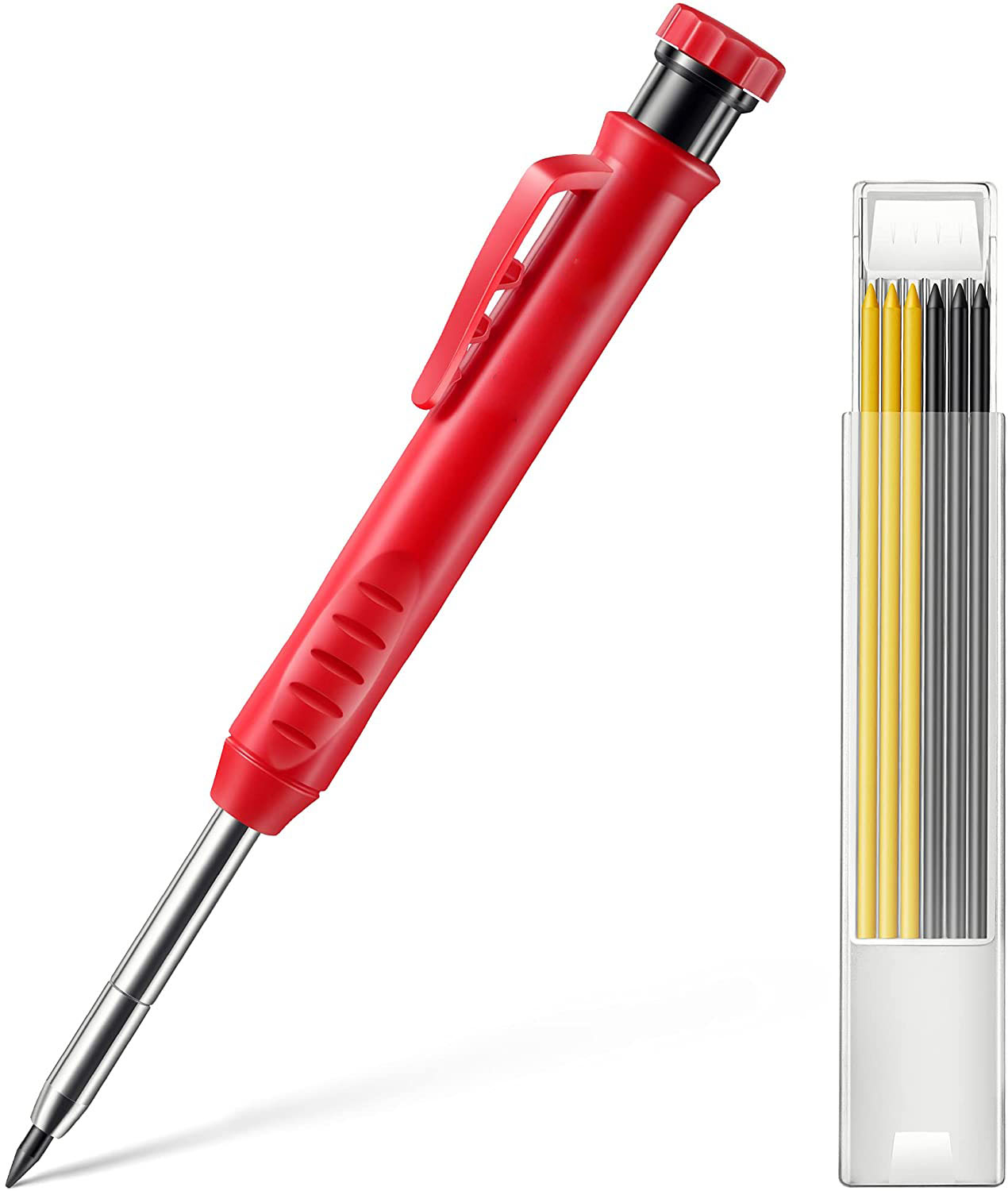 7 refill leads mechanical construction pencil wood carpenter pencil set