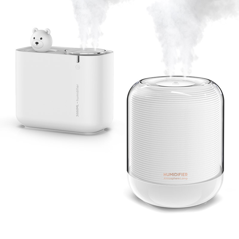 3L 3 Liter 3000 ML Air Humidifier LED Mini Mute Strong Double Cool Mist Diffuser Ultrasonic Humidifiers for Room Home Bedroom