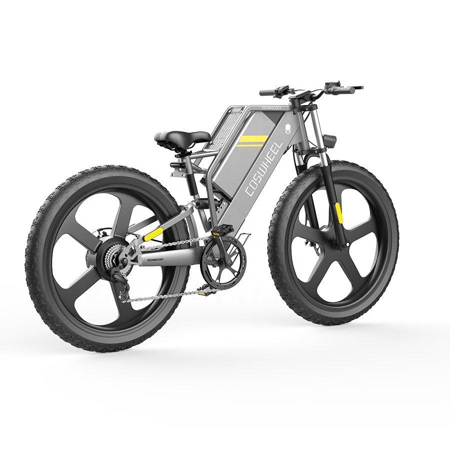 Электрический дорожный велосипед COSWHEEL T26 с толстыми шинами, 1000 Вт, Электрический городской велосипед