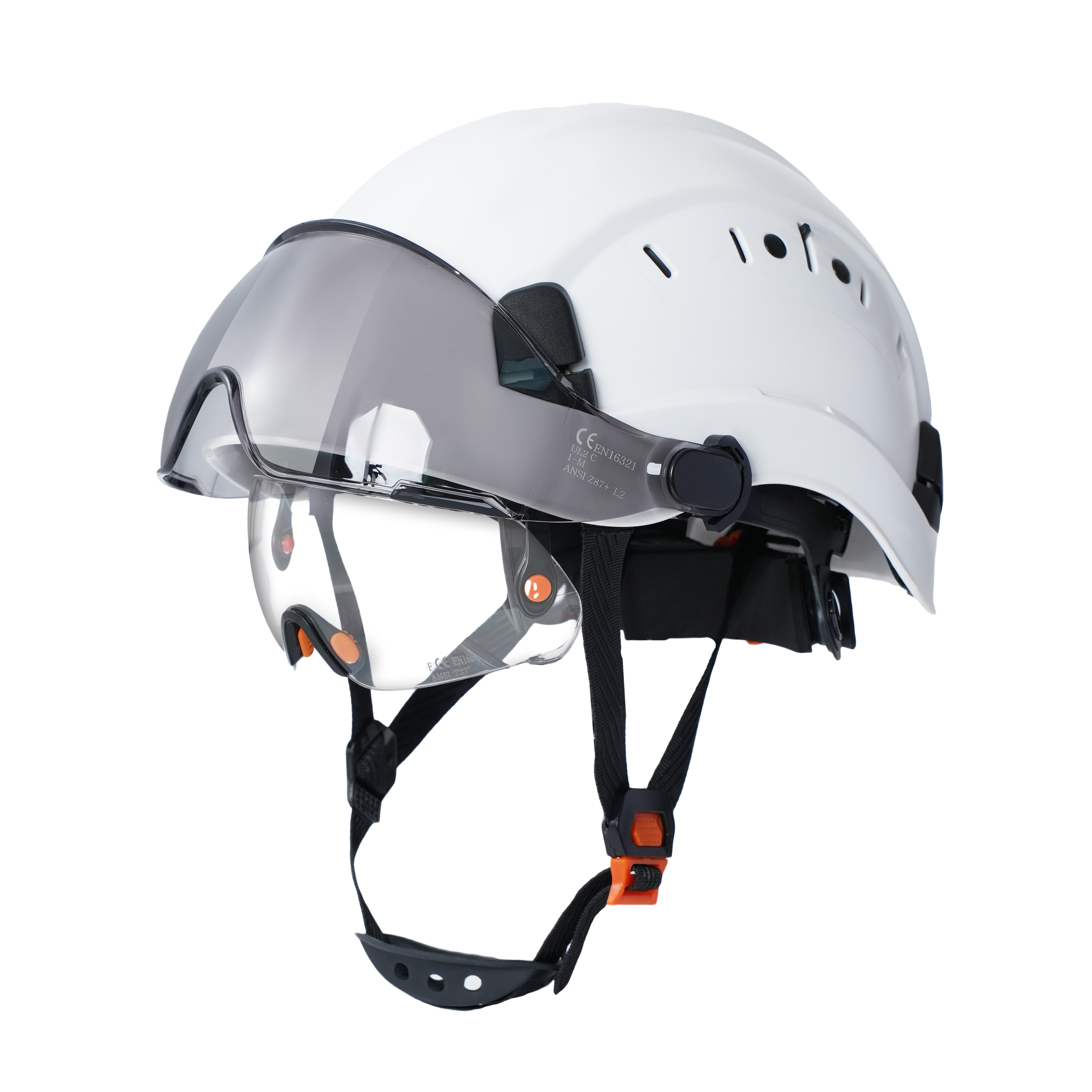 Safety Helmet with Goggles ABS Construction Work Cap Protective Hard Hat for Climbing Riding Outdoor Rescue Safety Helmets