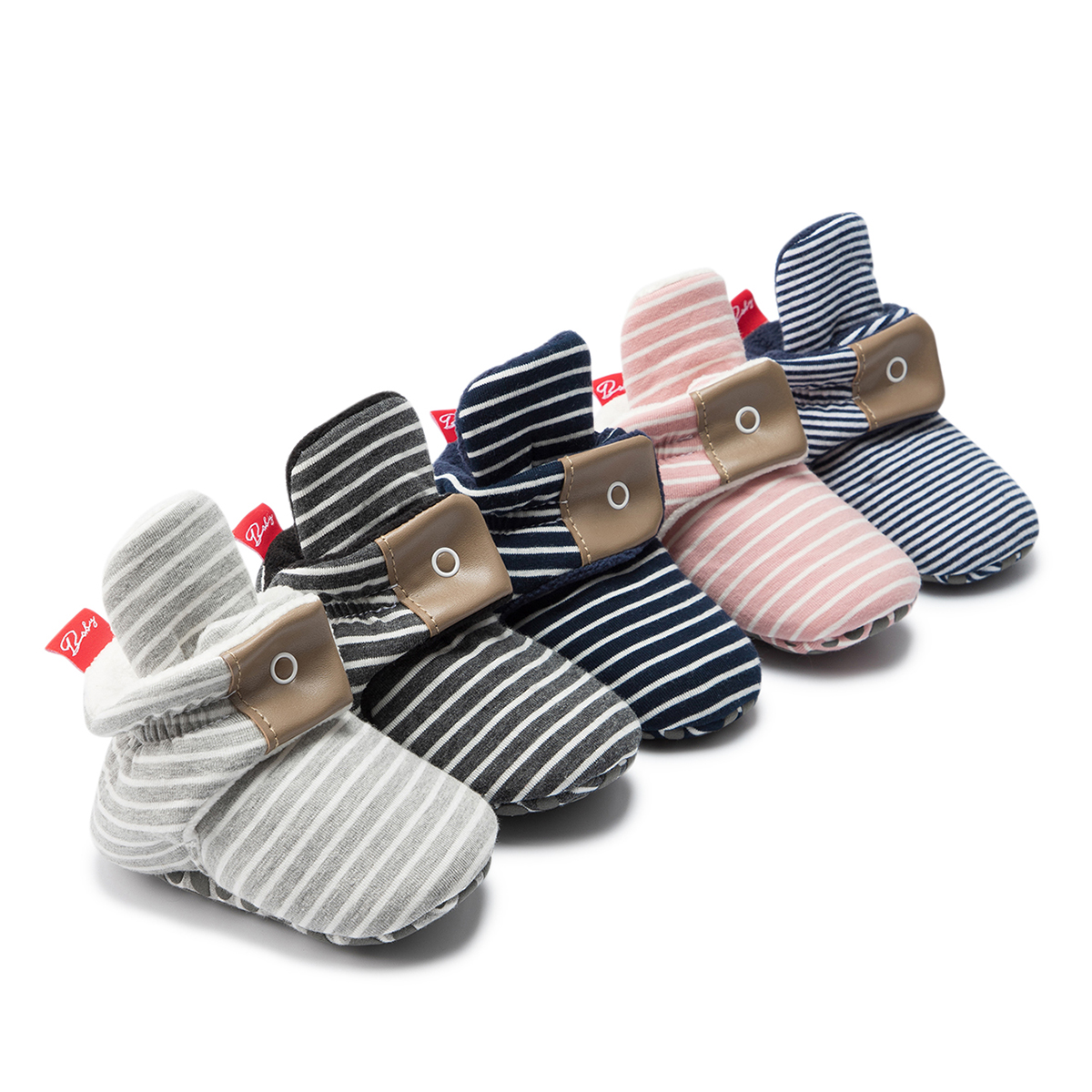 MOQ 1 New arrival indoor booties spring winter cotton soft sole Anti-Bacterial warm Baby booties
