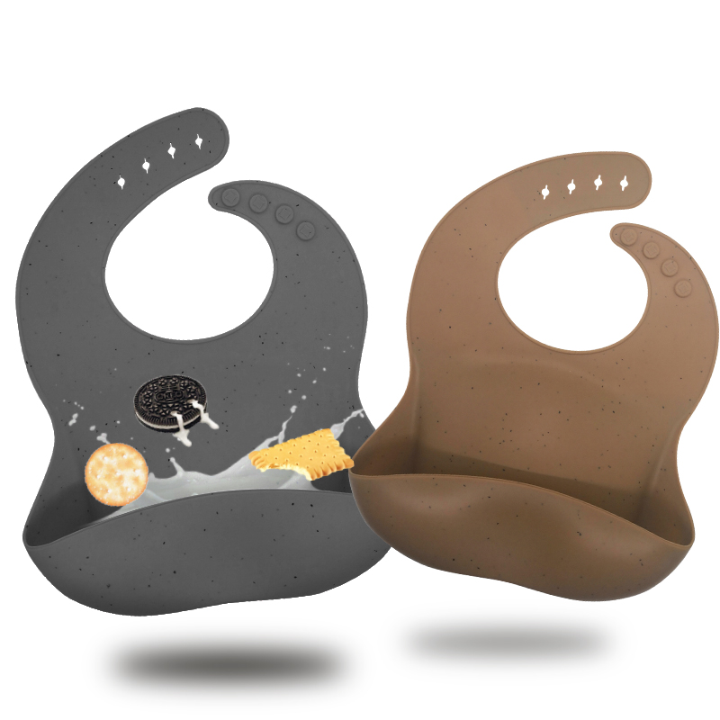 Удобный Регулируемый мягкий портативный держать пятна от силикона Baby Bib
