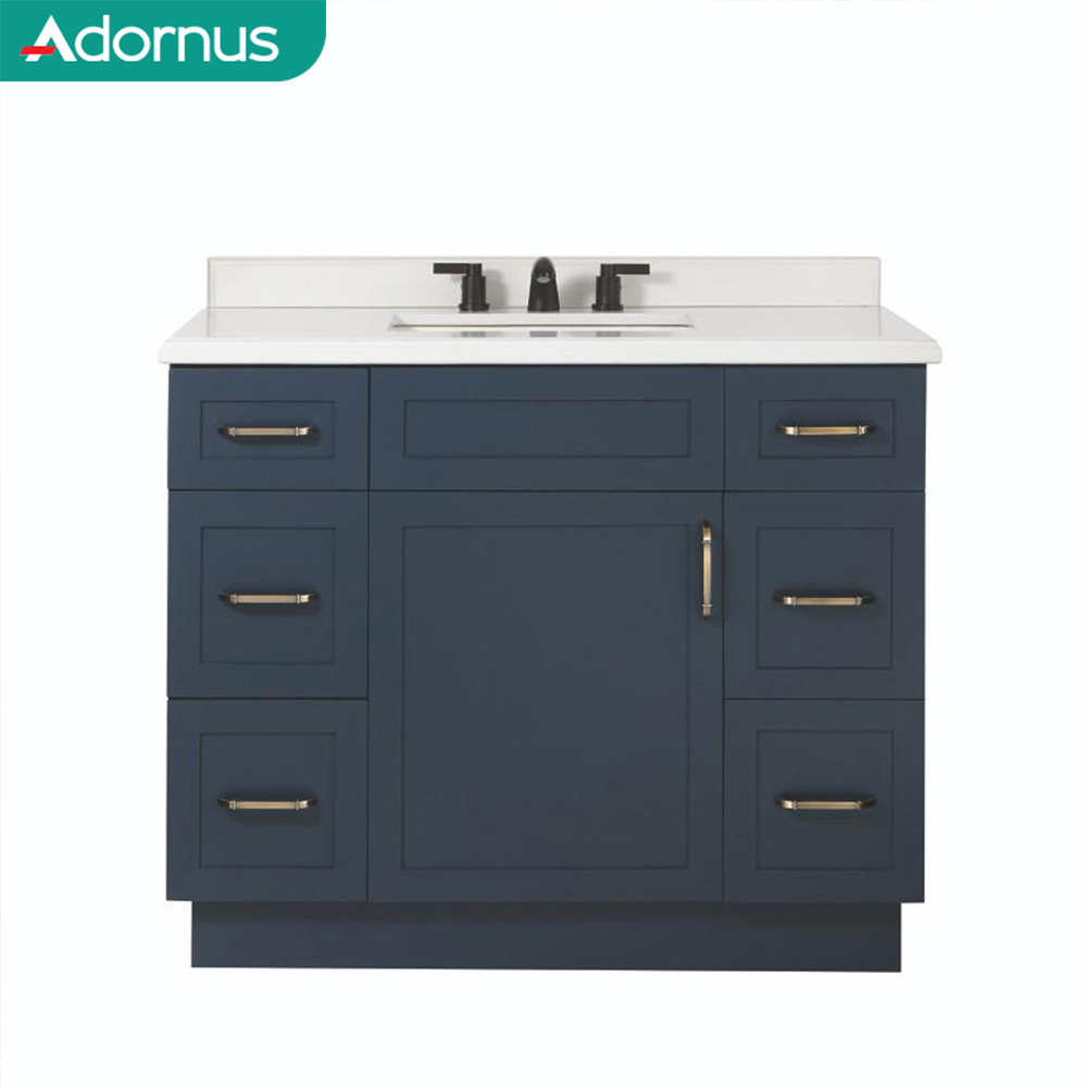 Adornus luxury modern small gold bathroom sink vanity