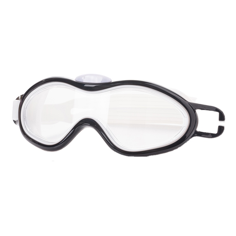 Large Frame Waterproof Age 3-15 Kids Black Boys Transparent Glasses Swimming Goggles for Swimming
