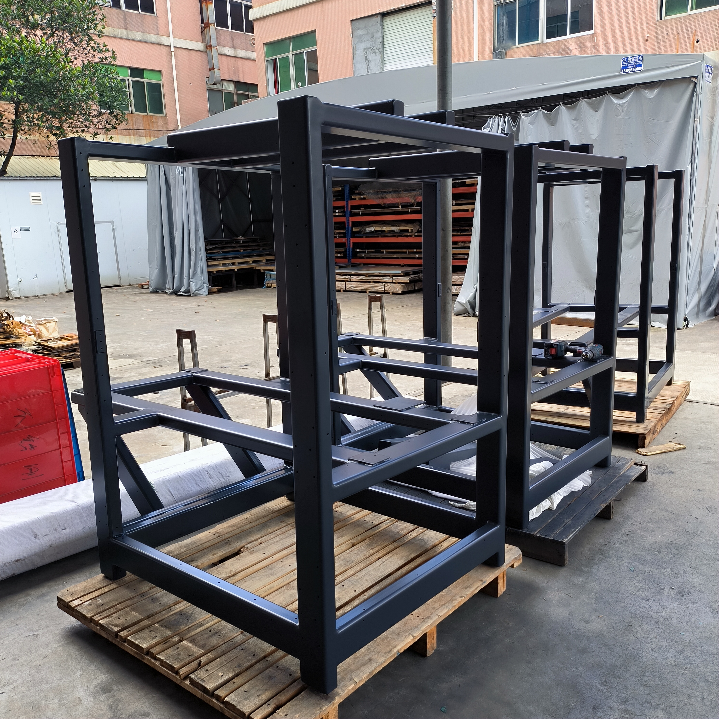 Customized Aluminum Square Tube Pipe Bracket Stainless Steel Frame Laser Cutting Welding Service Sheet Metal Manufacturers