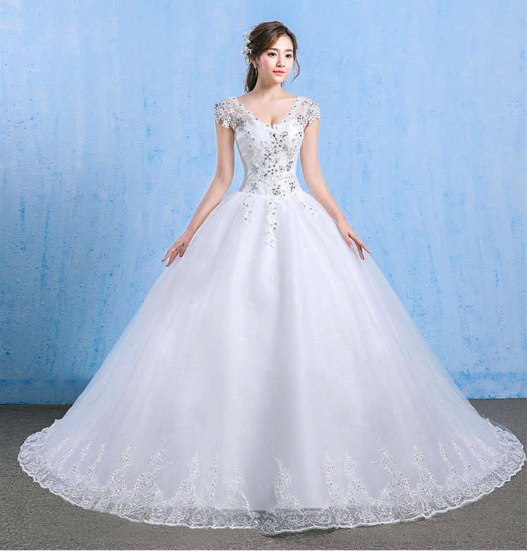 Hot Selling 2021 New Bridal Lace Tail Tight Pure White Plus Size Wedding Dress
