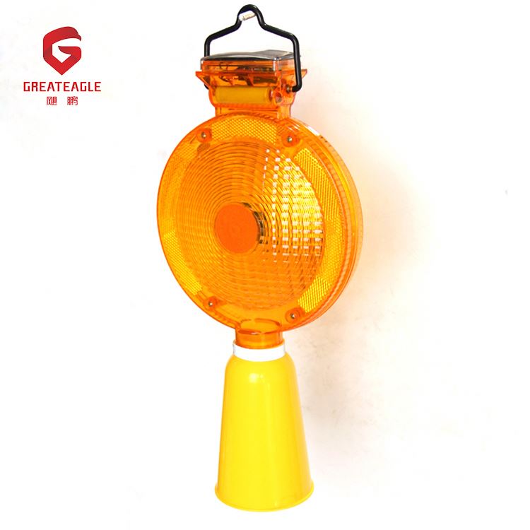 Custom led warning flashing signal lamp traffic cone warning light solar road lamp warning for road construction