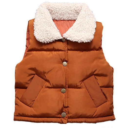 toddler kids winter vest OEM Customization warm lightweight cotton gilet fleece vest for children