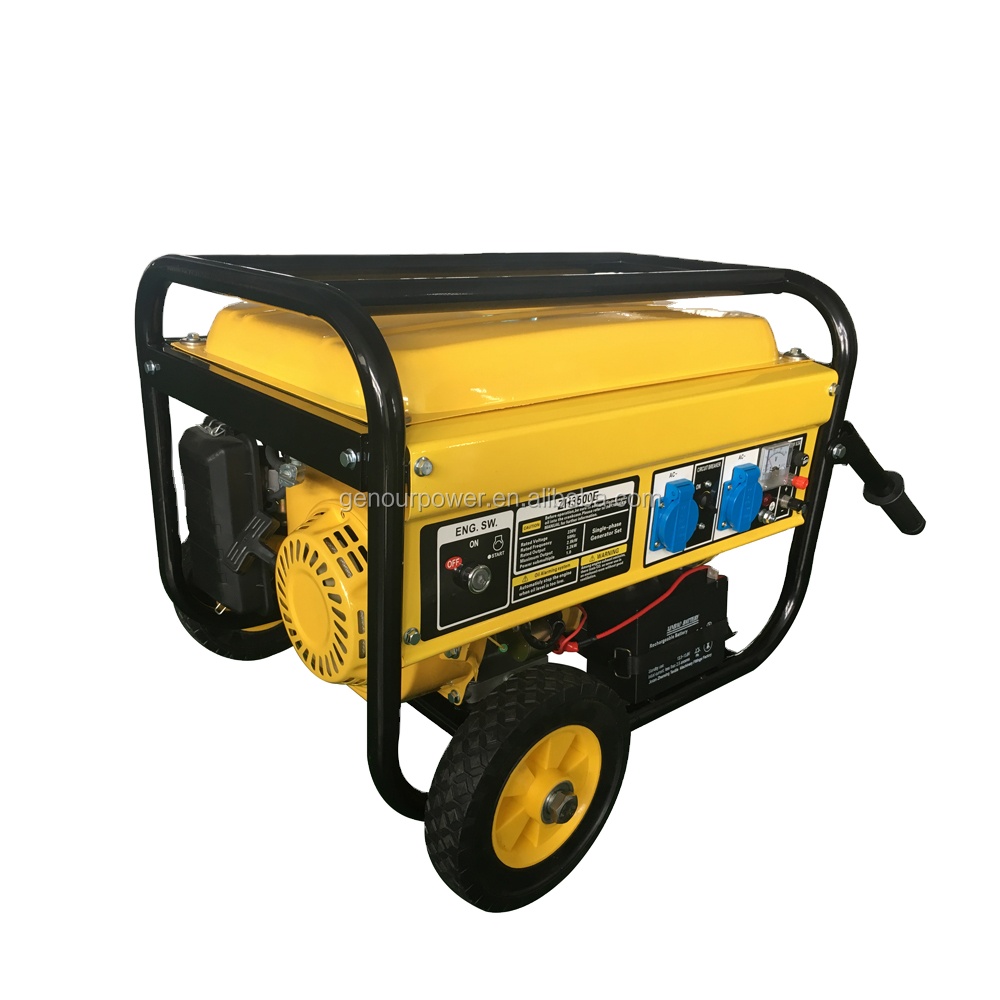 100% медный провод 7hp 2.8kw дизель-генератора с ручкой и колеса