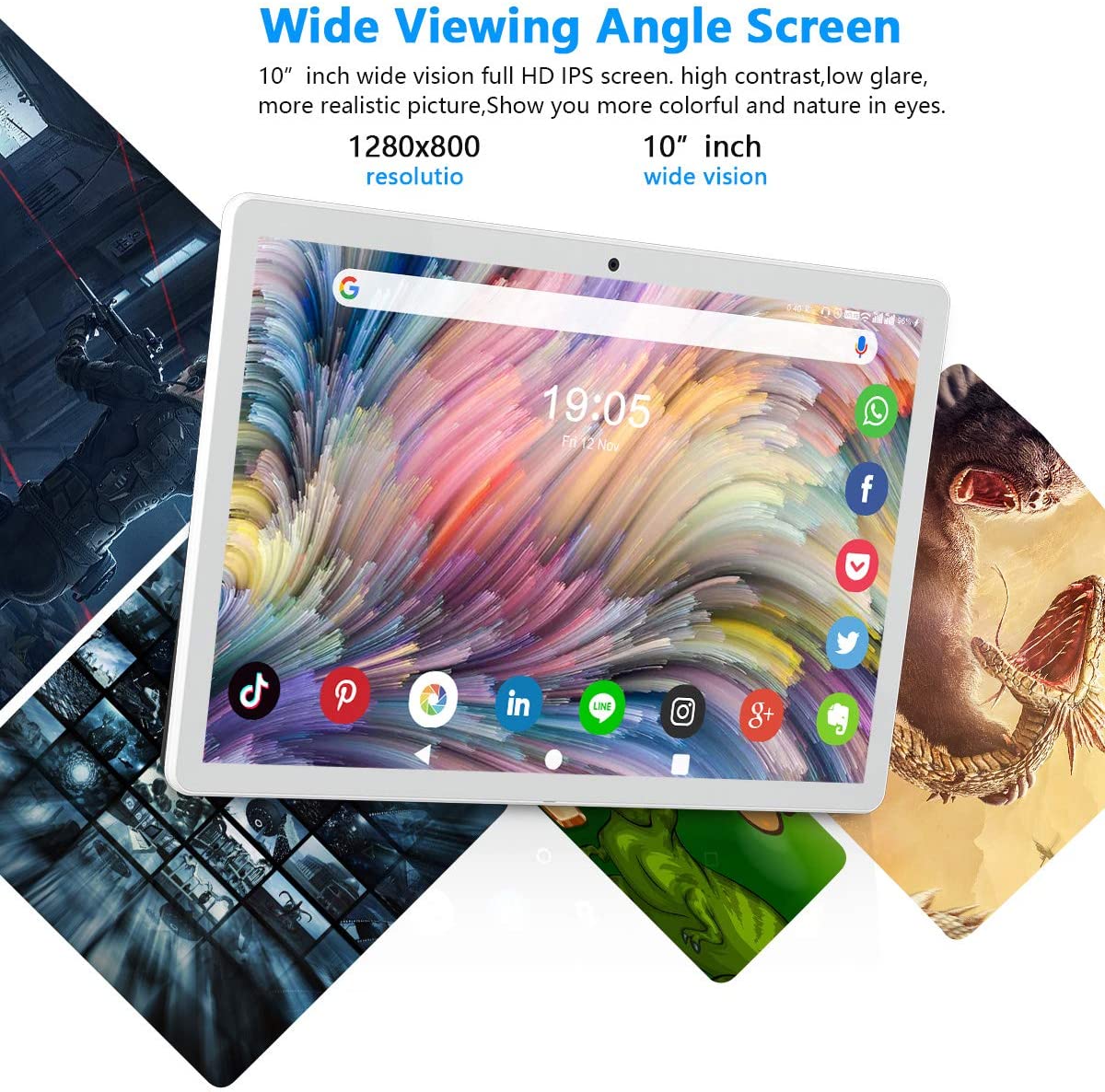 Wintouch Android 10,0 планшетный ПК 2 Гб ОЗУ 32 Гб IPS экран 5 Мп Планшеты Android Wifi 10,1 дюймов планшетный ПК