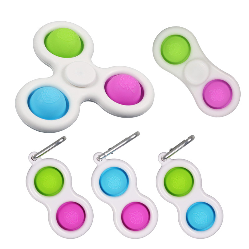 Игрушки Push-Pop-пузырьки, сенсорные игрушки-антистресс, вращение пузырьков для пальцев, игрушки для рук для снятия стресса