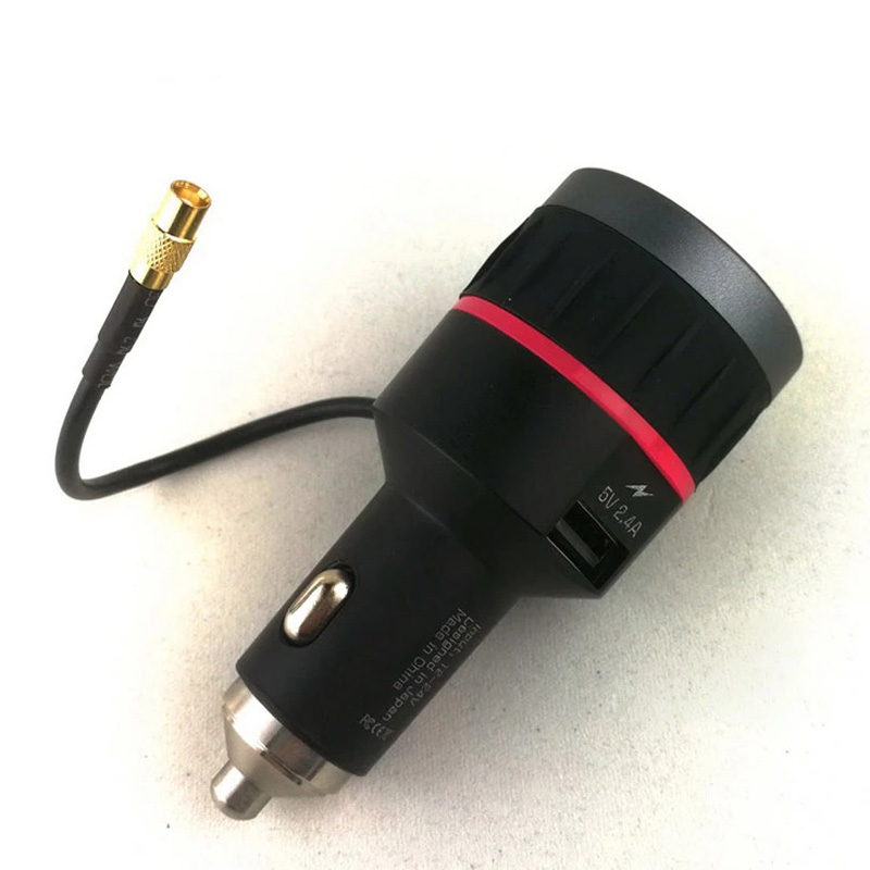 0,96 OLED во время езды в автомобиле DAB радио FM передатчик с USB зарядное устройство прикуриватель интерфейс DAB-L1