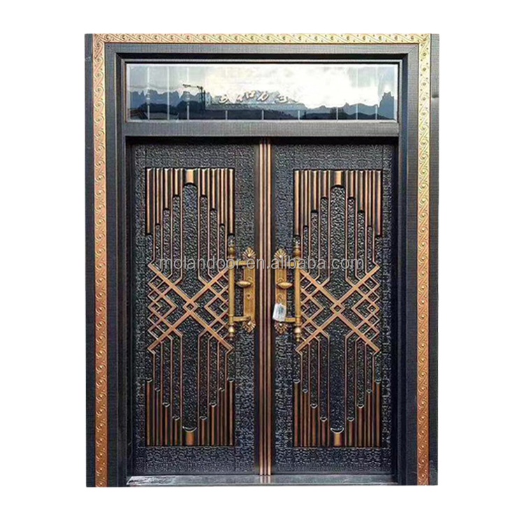 China factory price modern design metal exterior main entrance door