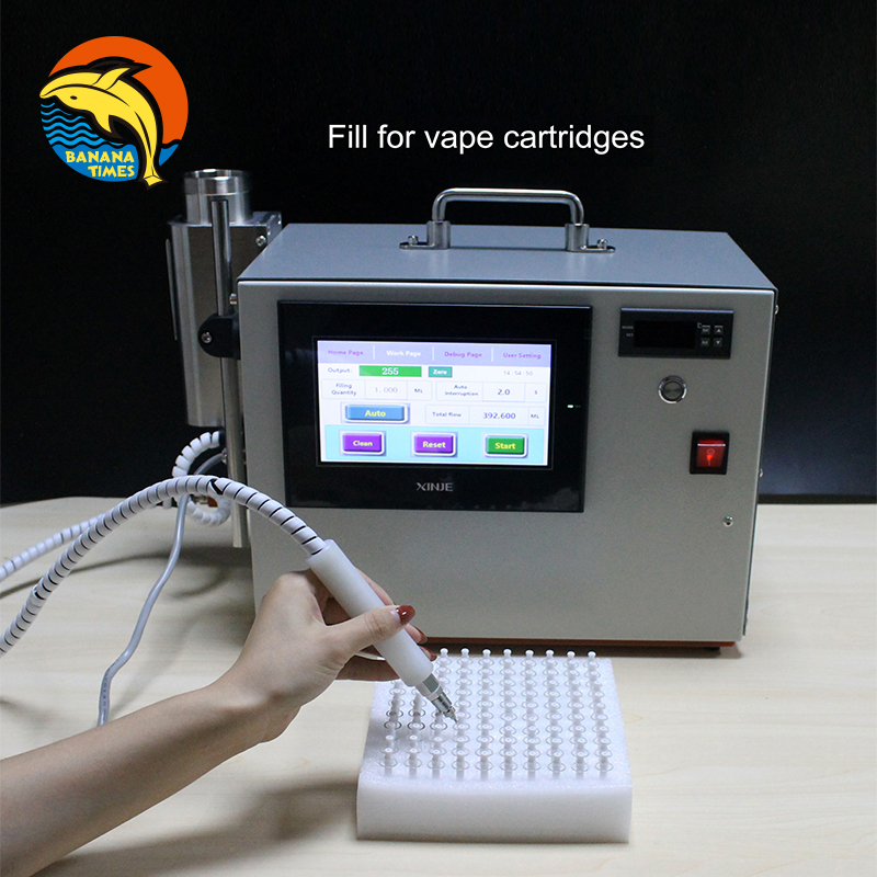 Manual control TF-M small oil filling machine customized free tray cbd pen 510 cartridge filling machine