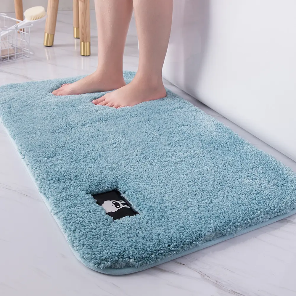 High-hair bathroom toilet door absorbent floor mat carpet bedroom non-slip foot pad bath rug bathroom mat kitchen mat