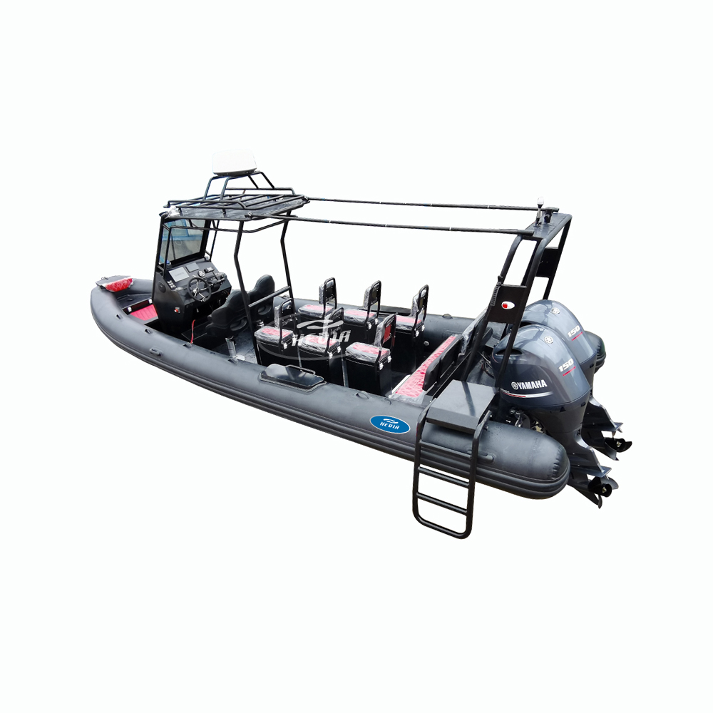 23ft hypalon aluminum deep v hull rib boat 7m long gonflable rigide bateau en chine