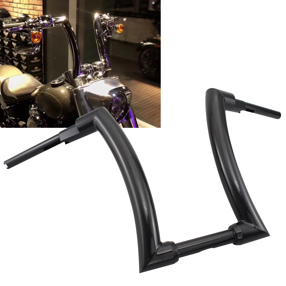 1-1/4 "черный 16" мотоциклетный руль Ape вешалка подходит для Harley Dyna LowRider Dyna FXDLS Softail Fat Boy Street Bob break