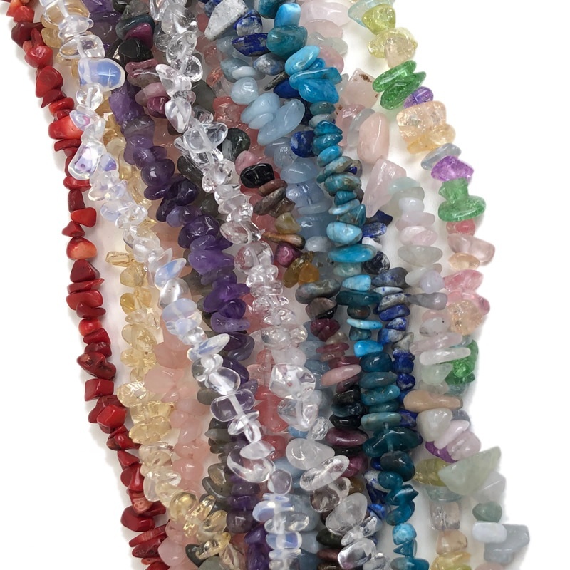 Irregular Loose Chip Gravel Bead Natural StoneCrystal quartz agate coral turquoise Bead For Jewelry Making DIY Necklace